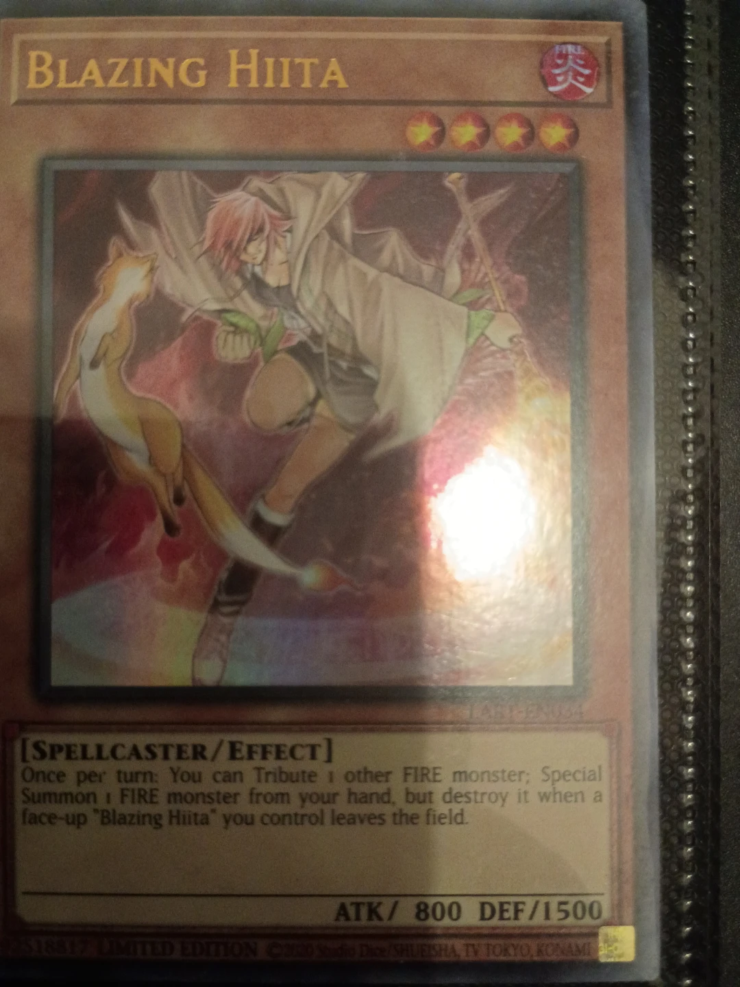 Blazing Hiita Yu-Gi-Oh! Card⚽