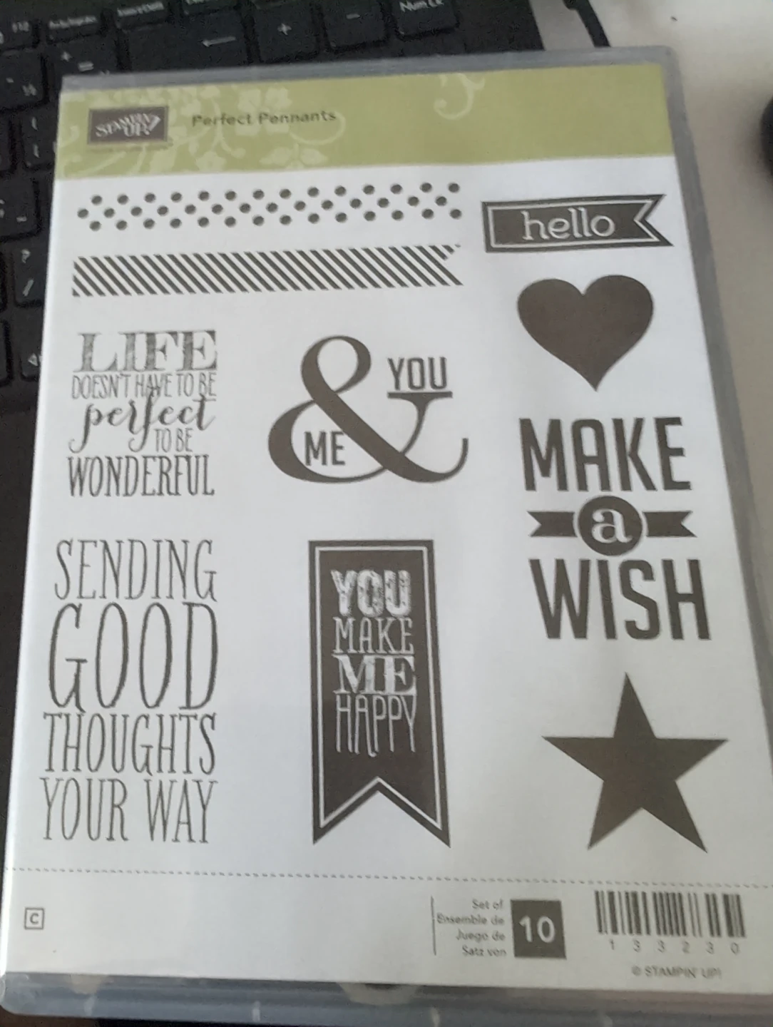 Stampin' Up! Perfect Pennants Clear-Mount Stamp Set