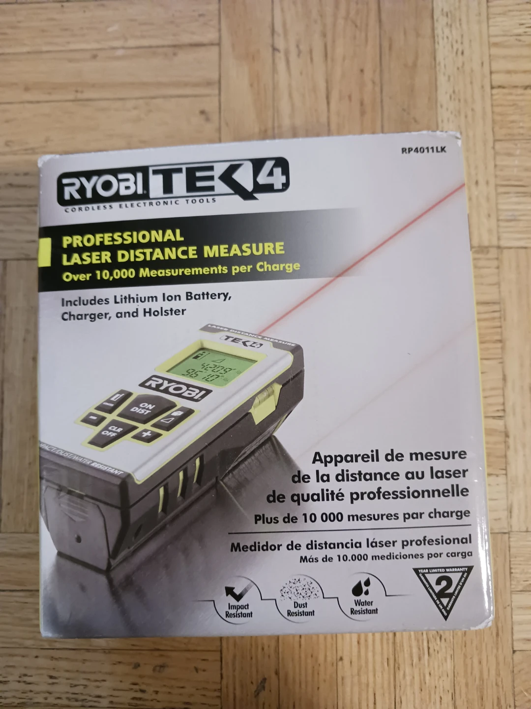 Ryobi TEK4 Professional Laser Distance Measure