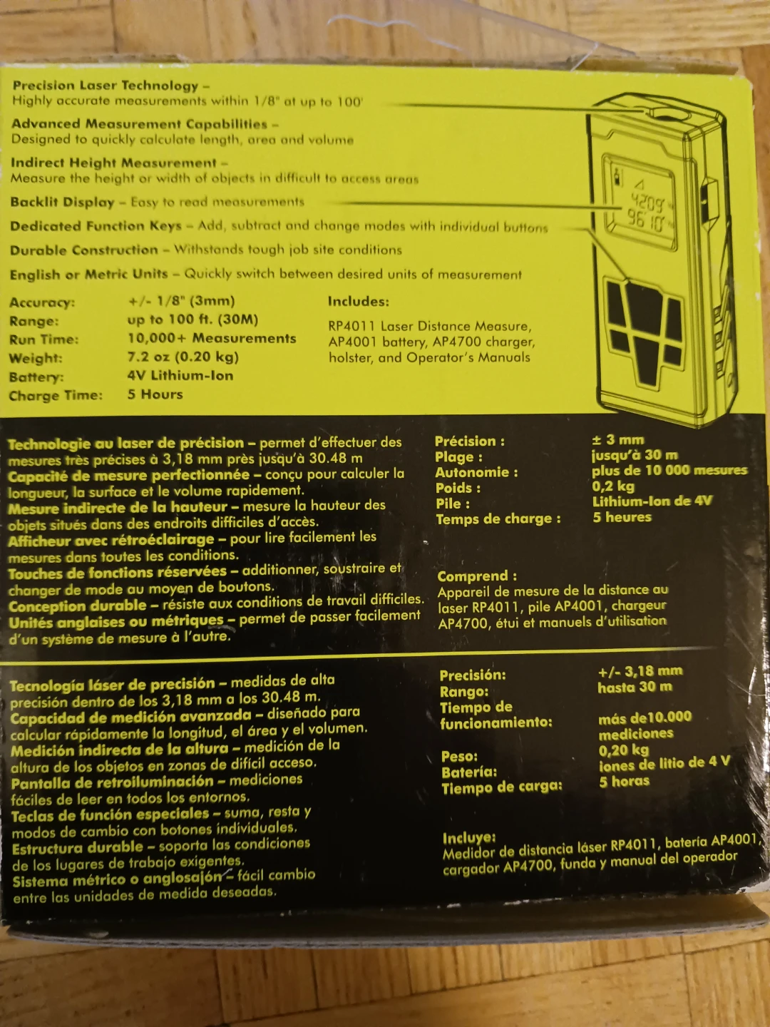 Ryobi TEK4 Professional Laser Distance Measure - photo 2