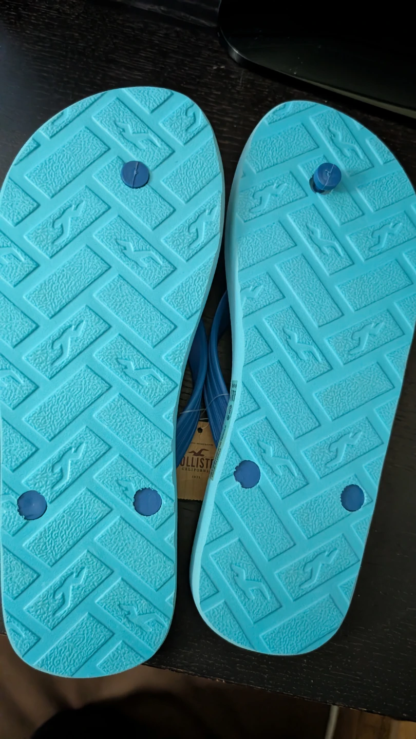 Hollister Dudes Flip Flops Medium Blue - photo 3