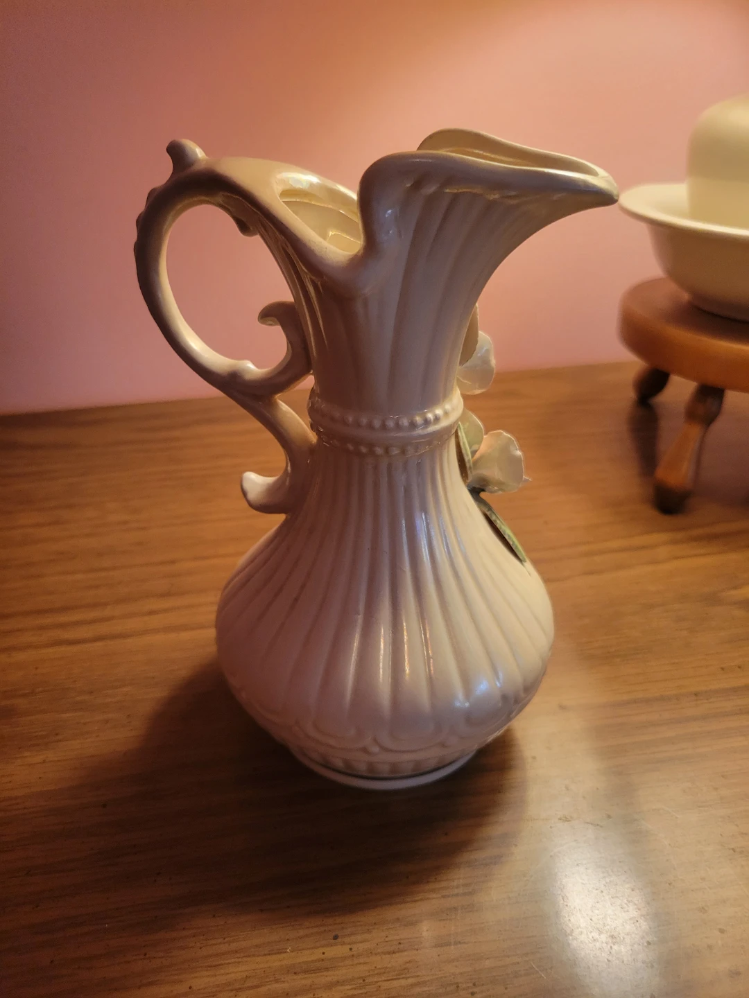 Decorative Cream Pitcher with Floral Accents - photo 2