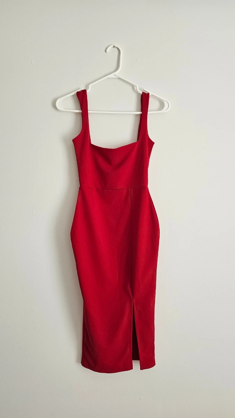 Nastygal Square Midi Dress