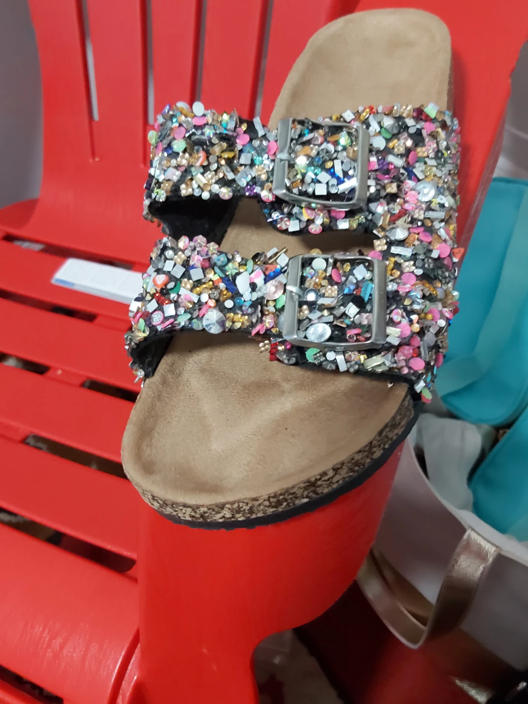 Embellished Birkenstock-style Slides - photo 2