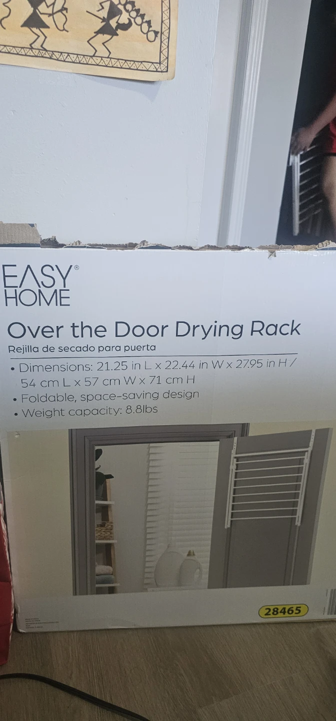 EASY HOME Over the Door Drying Rack