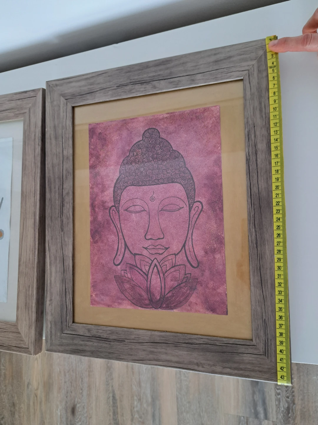 Framed Buddha and Om Artwork - photo 2