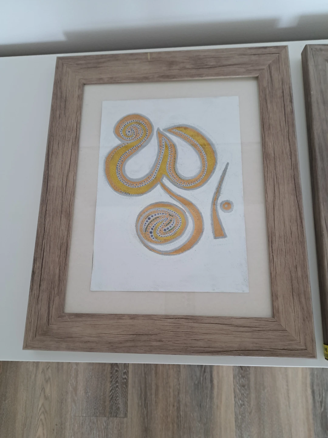 Framed Buddha and Om Artwork - photo 4
