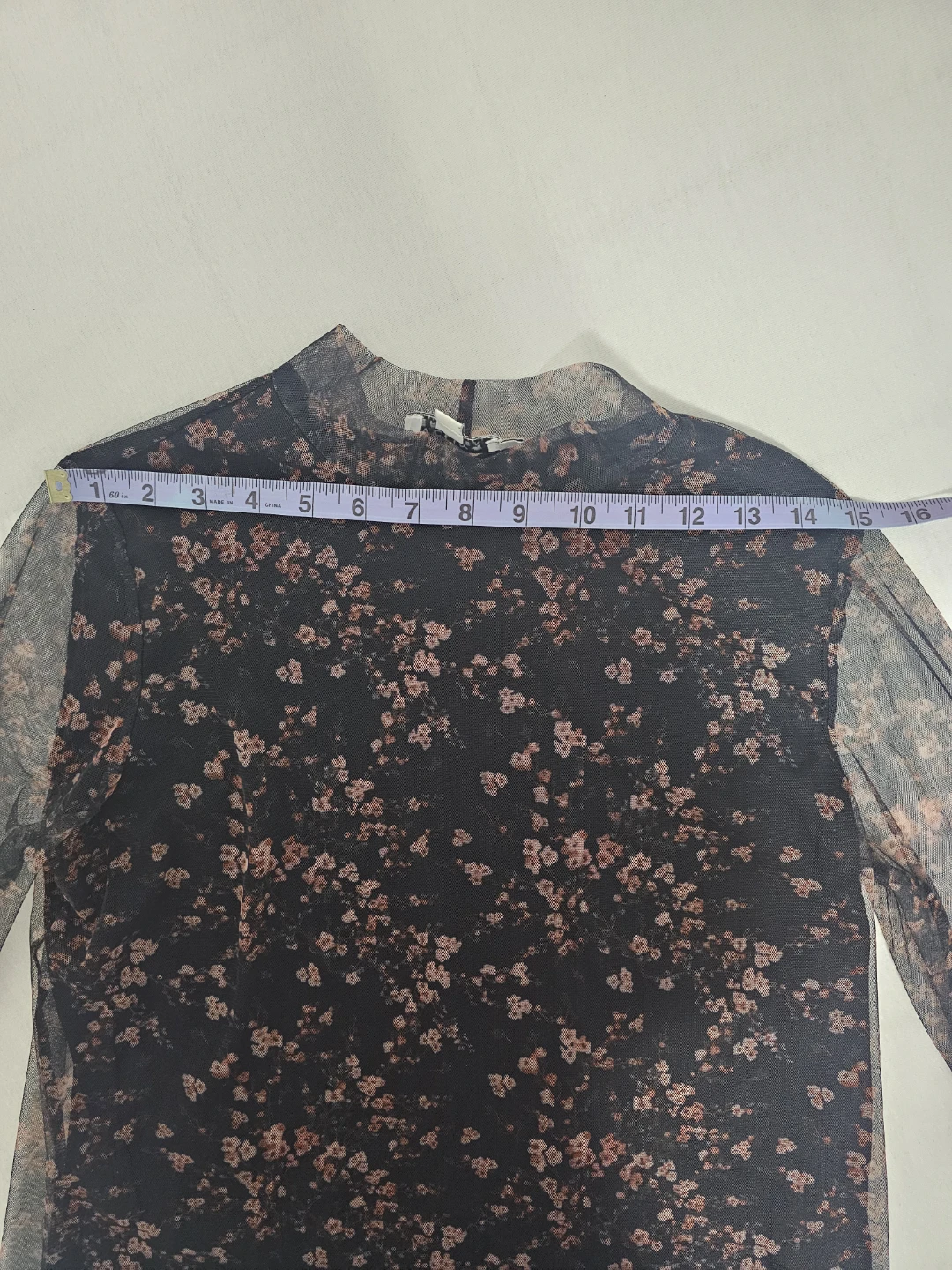 Sheer Floral Long Sleeve Top ⚽️ - photo 5