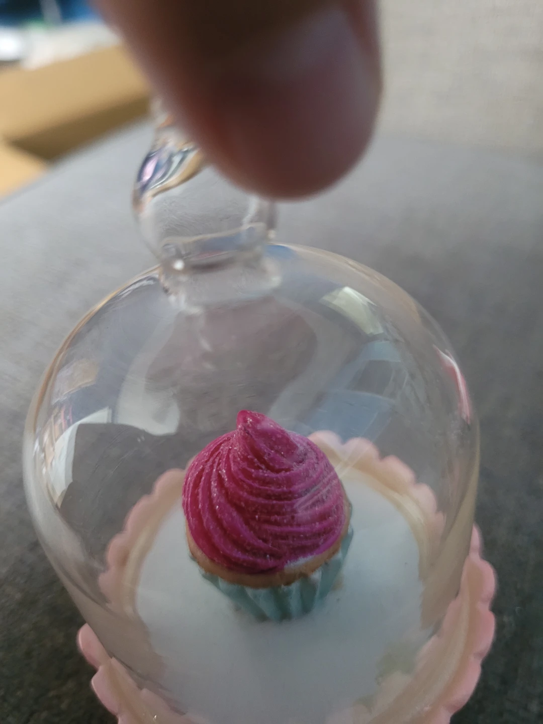 Glass Dome Cupcake Ornament - photo 5