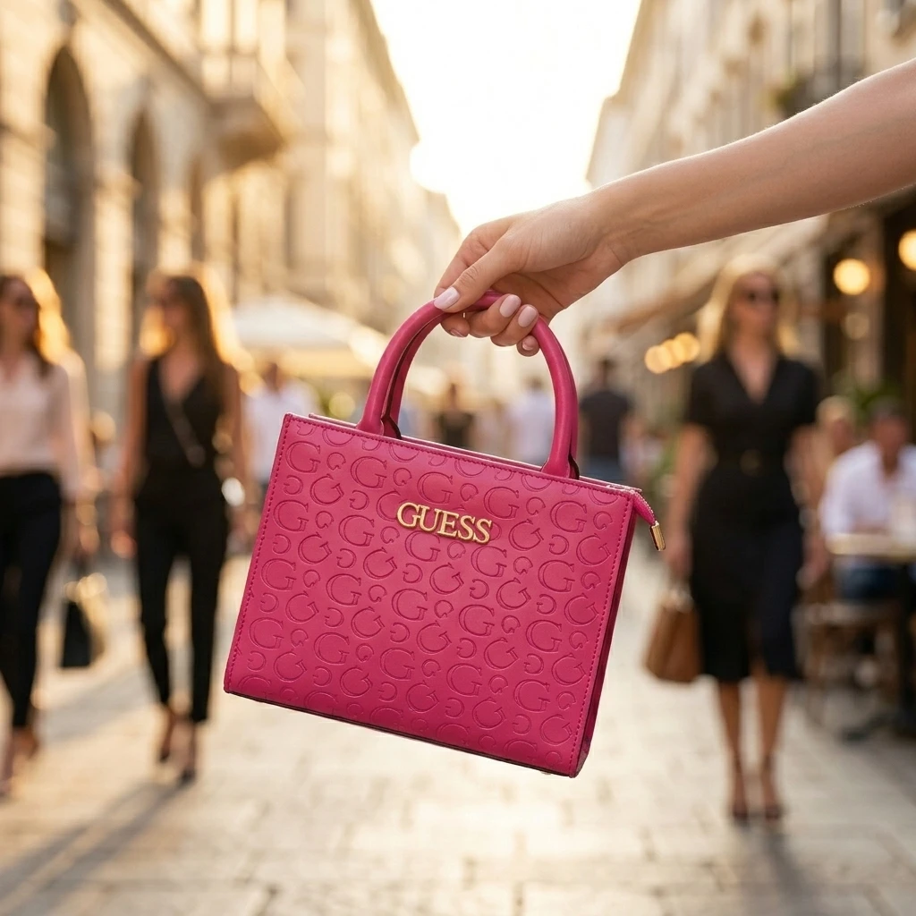 Hot Pink Guess Satchel Handbag