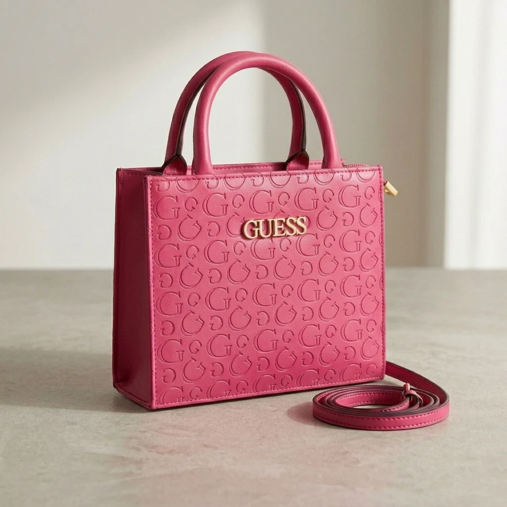 Hot Pink Guess Satchel Handbag - photo 2