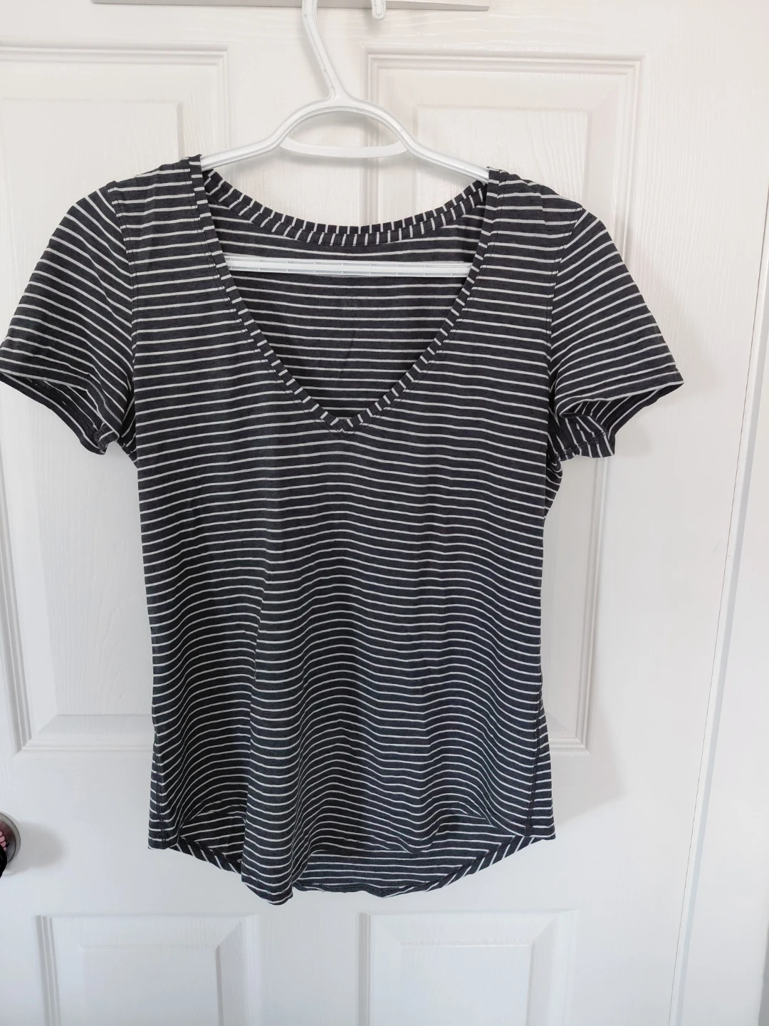 Lululemon Striped V-Neck T-Shirt - photo 2