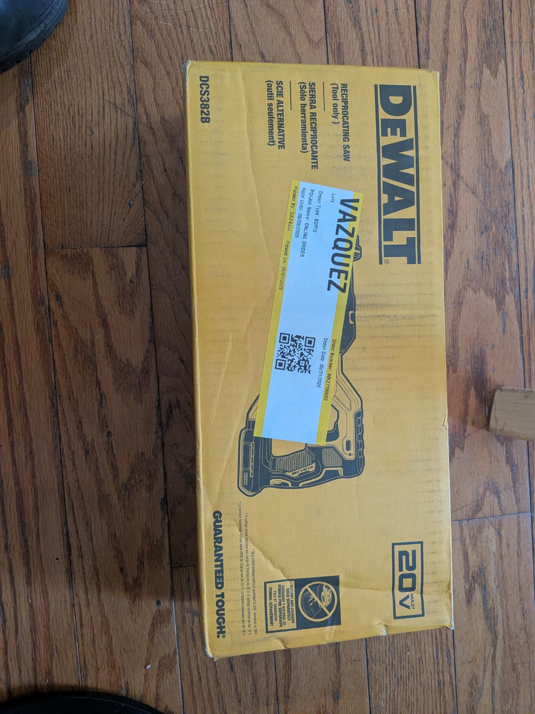 DEWALT DCS382B Reciprocating Saw (Tool Only)