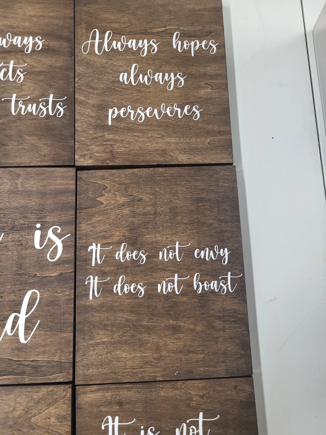 Set of 9 Wooden Wall Art Quotes - photo 3