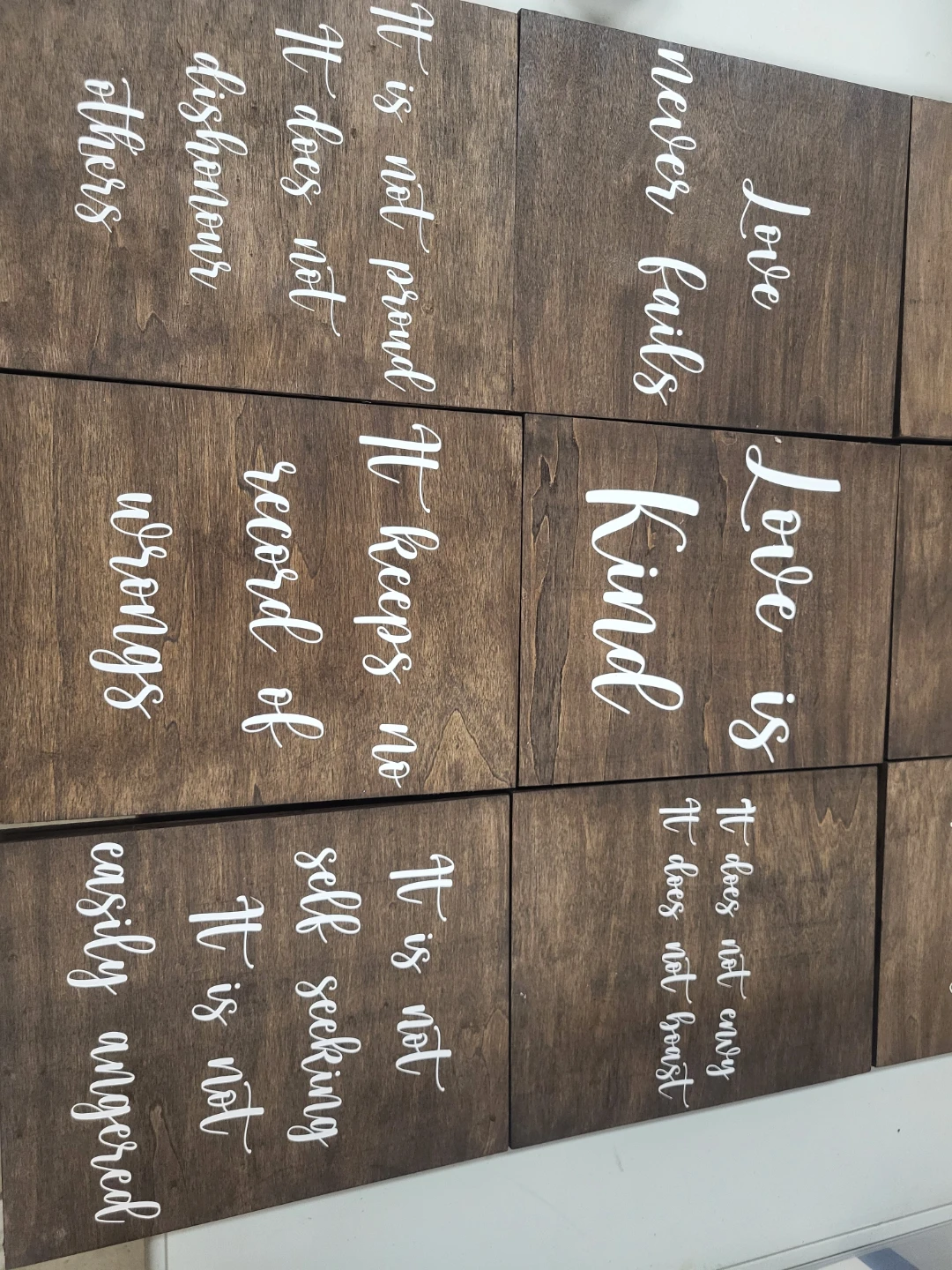 Set of 9 Wooden Wall Art Quotes - photo 4