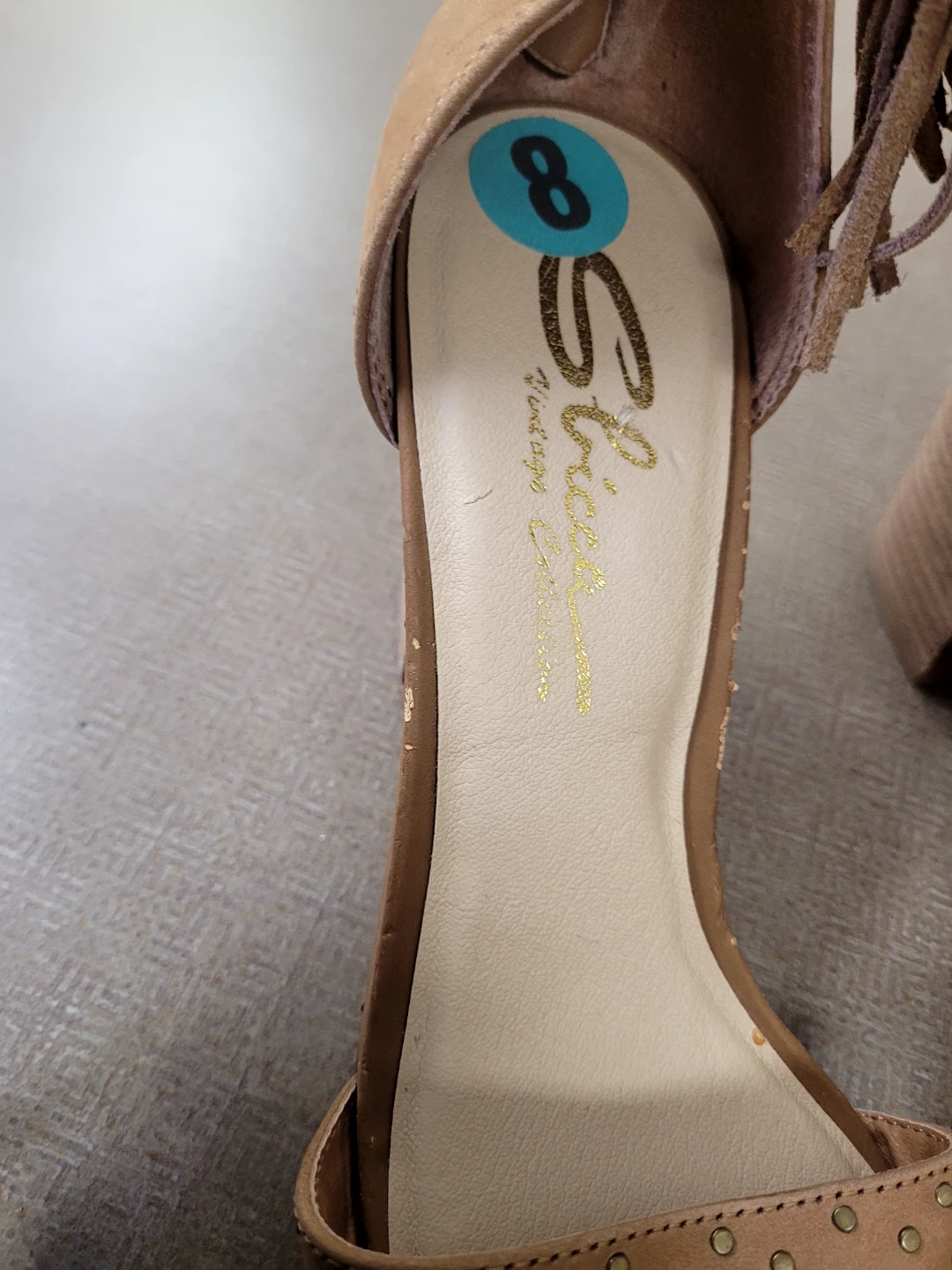 Sbicca Fringe Heeled Sandals Size 8 - photo 2