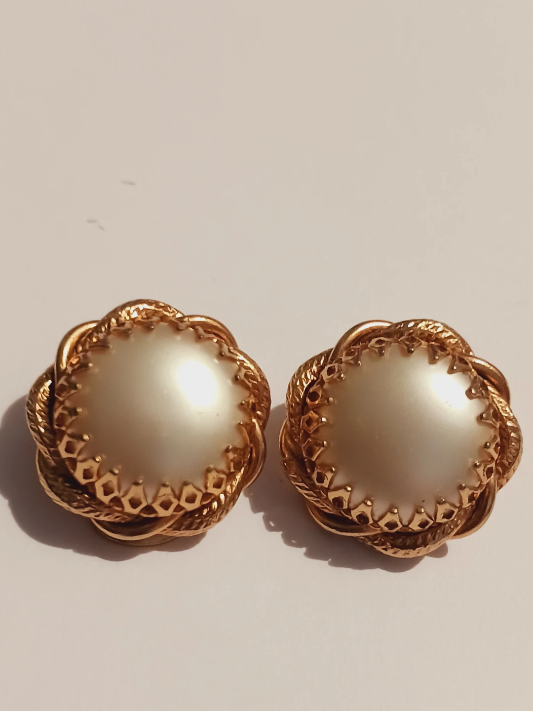Charming Vintage Pearl Clip-On Earrings