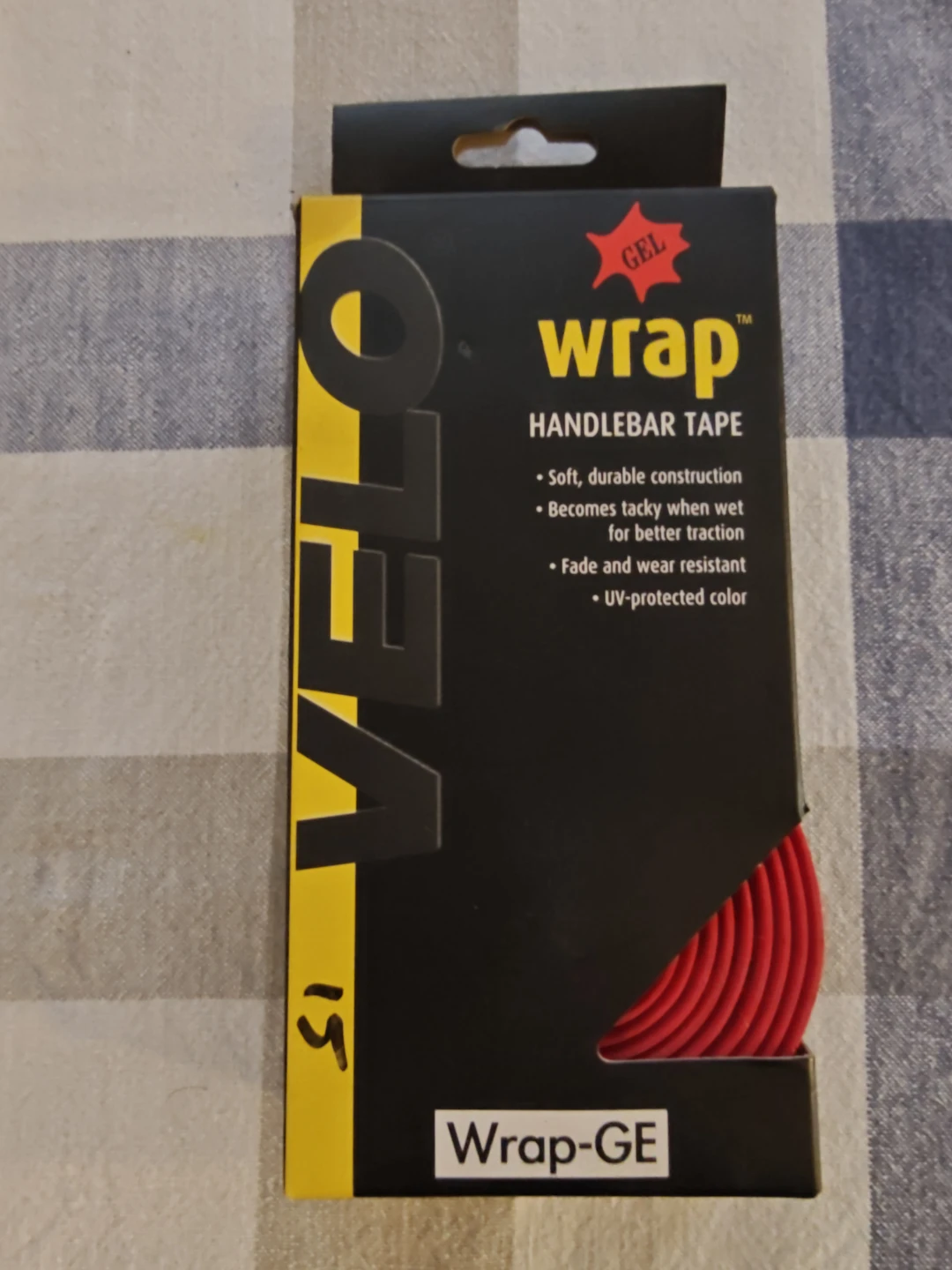 Red VELO Gel Wrap Handlebar Tape