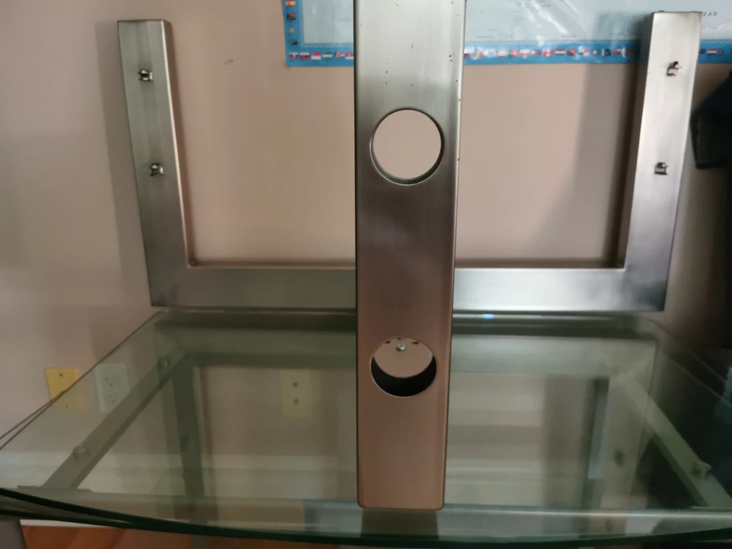 Glass and Metal Coffee Table - photo 3