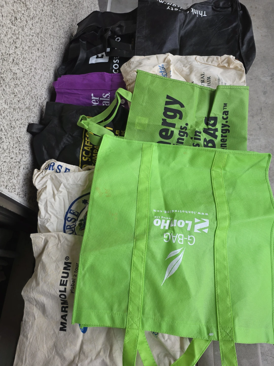 Assorted Reusable Shopping Bags