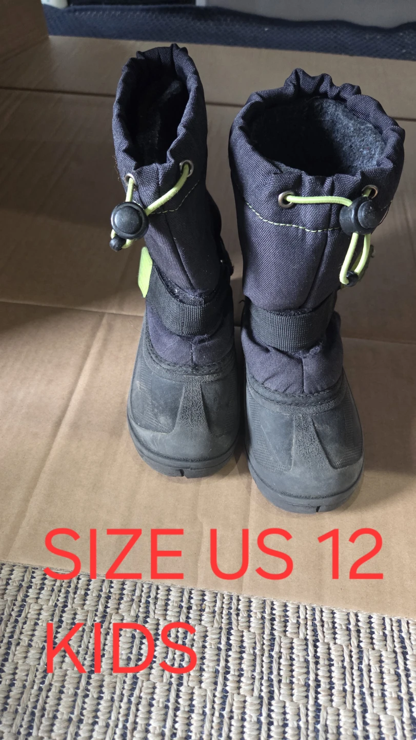 Kids' Winter Boots - Black/Grey KIDS 12