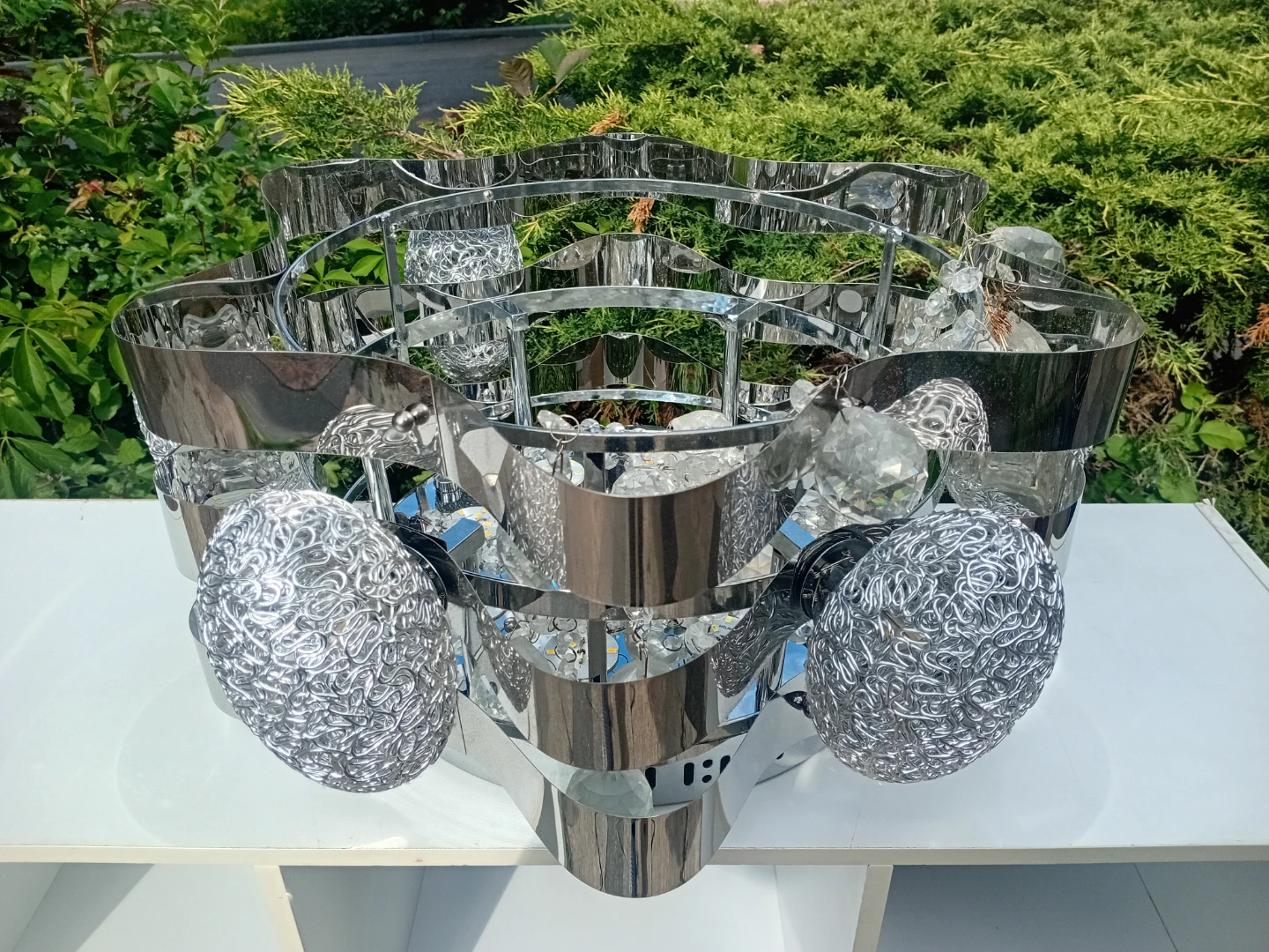Sparkling Chandelier with Crystal Accents - photo 2