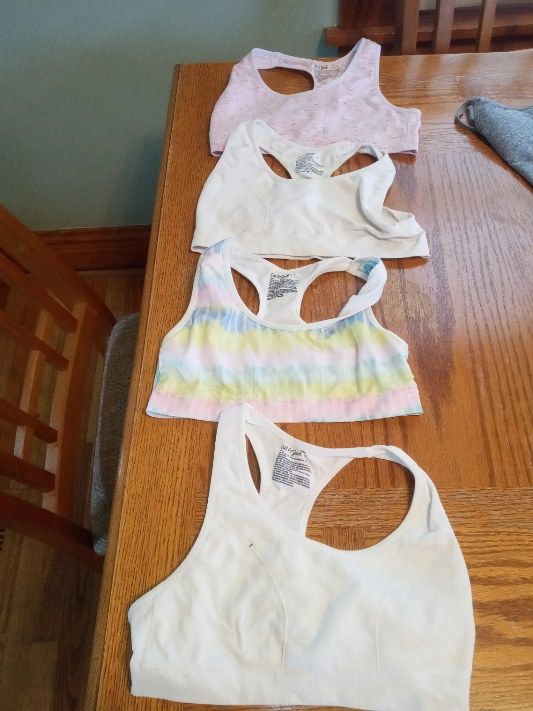 Cat & Jack Girls Sports Bras - Lot of 4