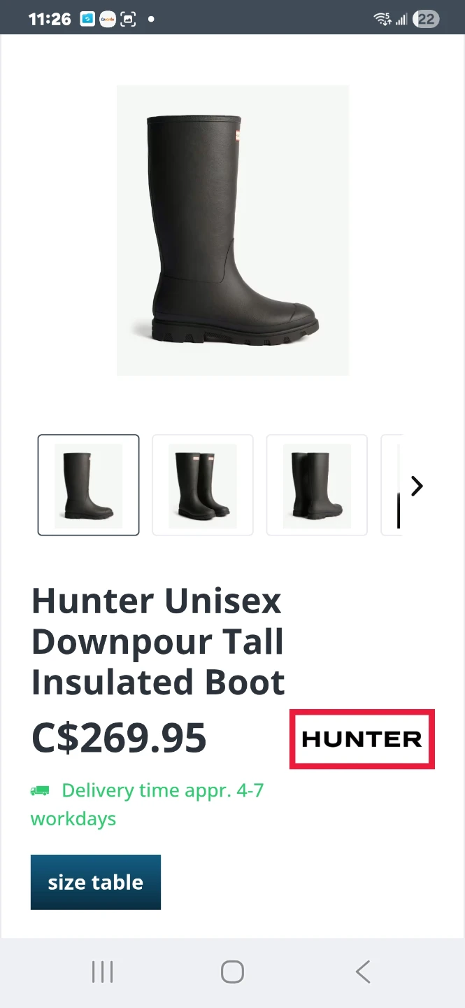 Hunter Boots Black Tall Insulated - photo 2