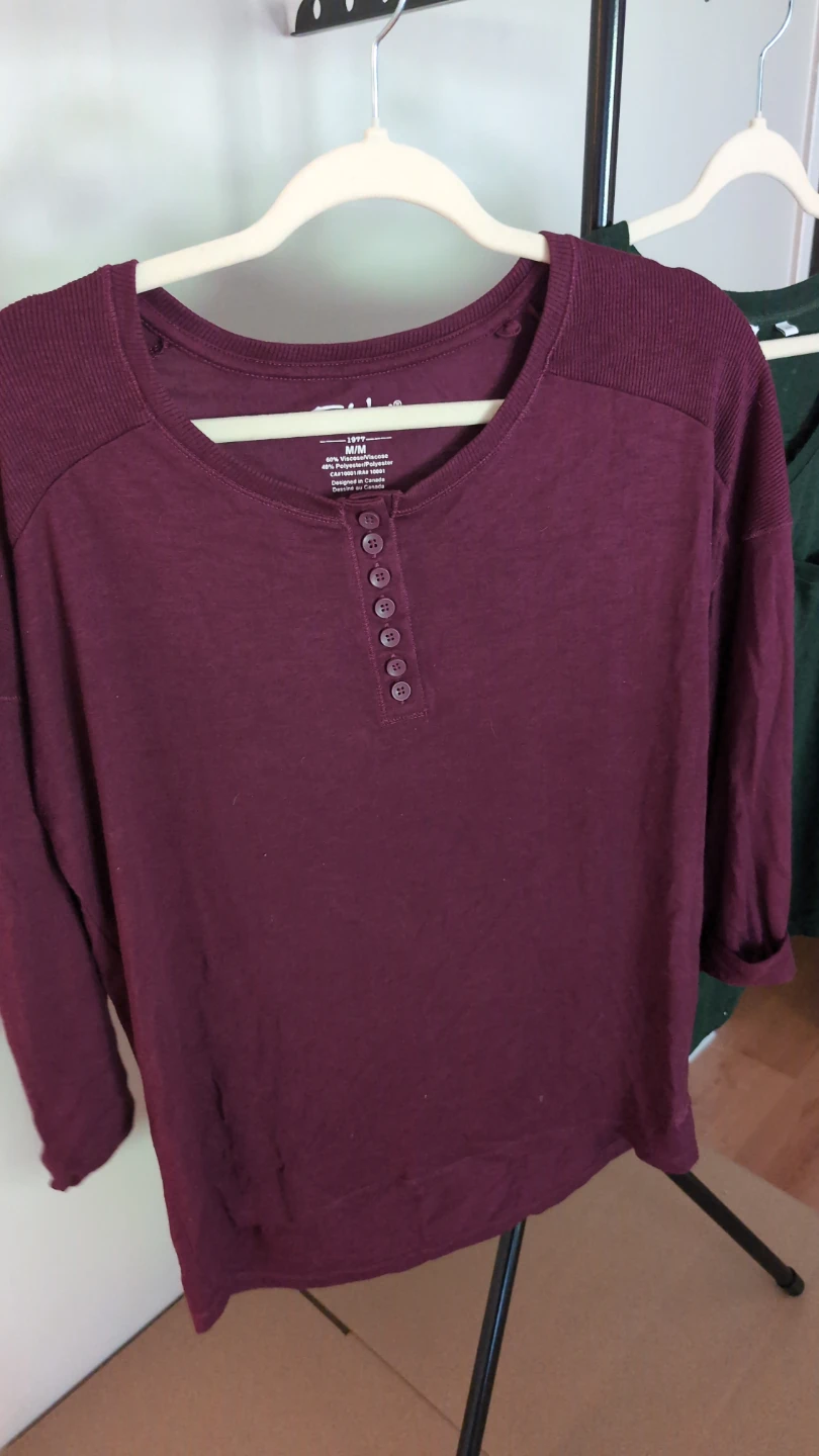 Chaps Long Sleeve Henley Shirt - photo 3