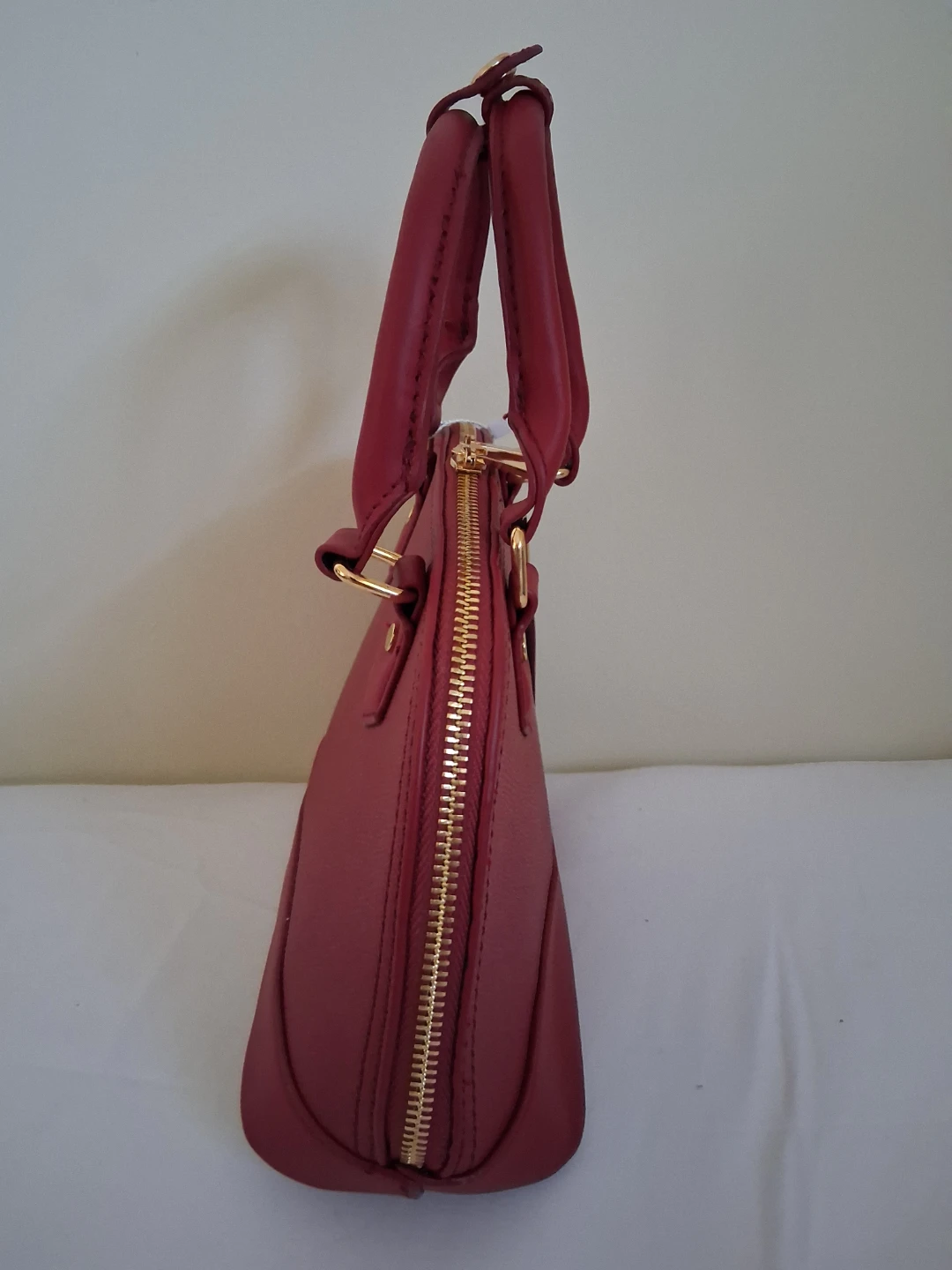 NEW RED SATCHEL HANDBAG - photo 5