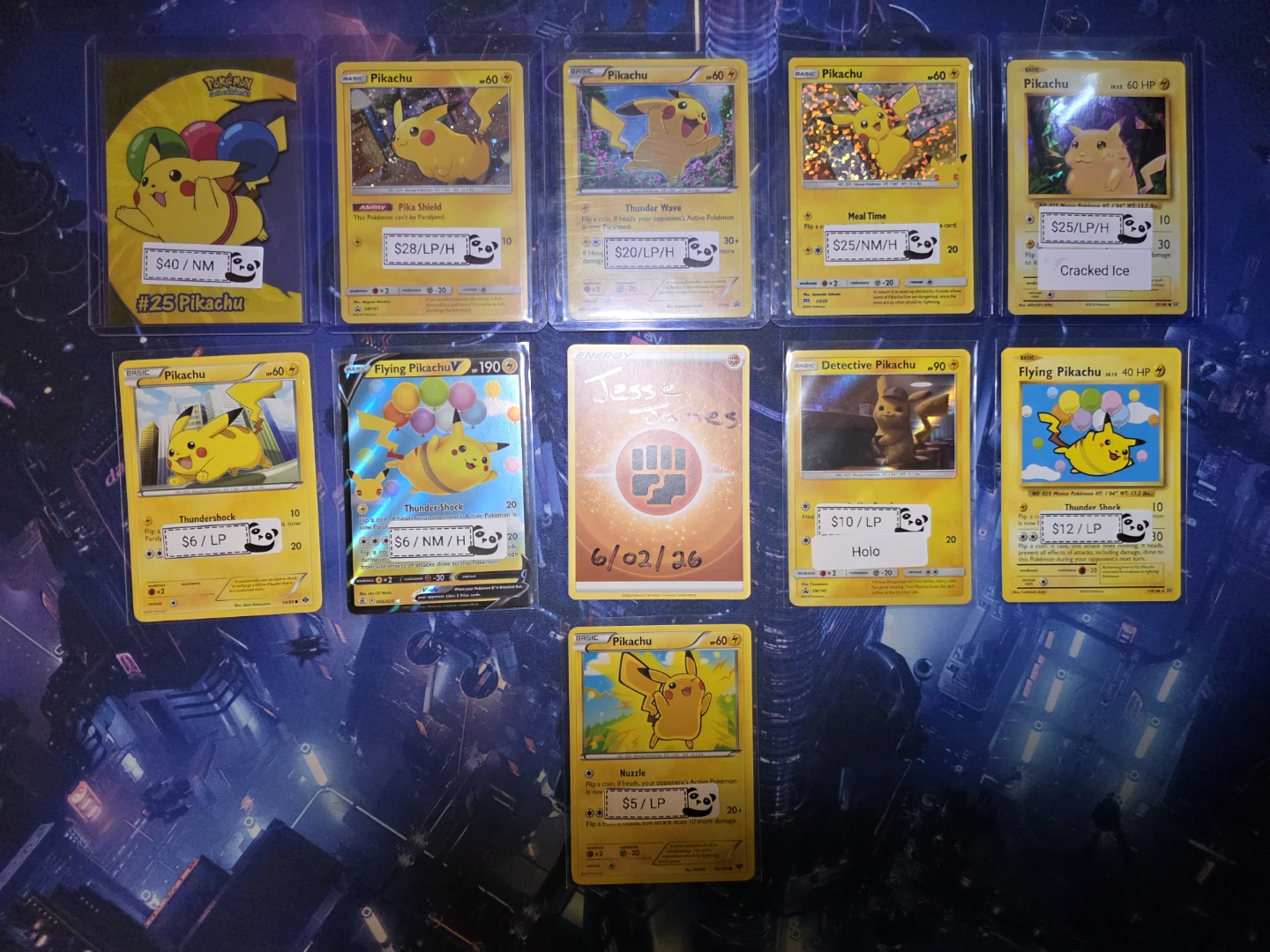 Pokemon Pikachu Trading Cards