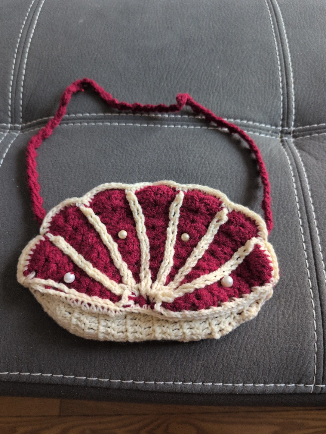 Crocheted Seashell Purse
