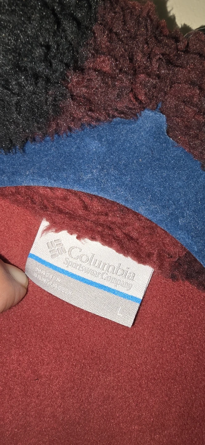 Columbia Fleece Jacket - Red/Black Buffalo Plaid - Large - photo 4