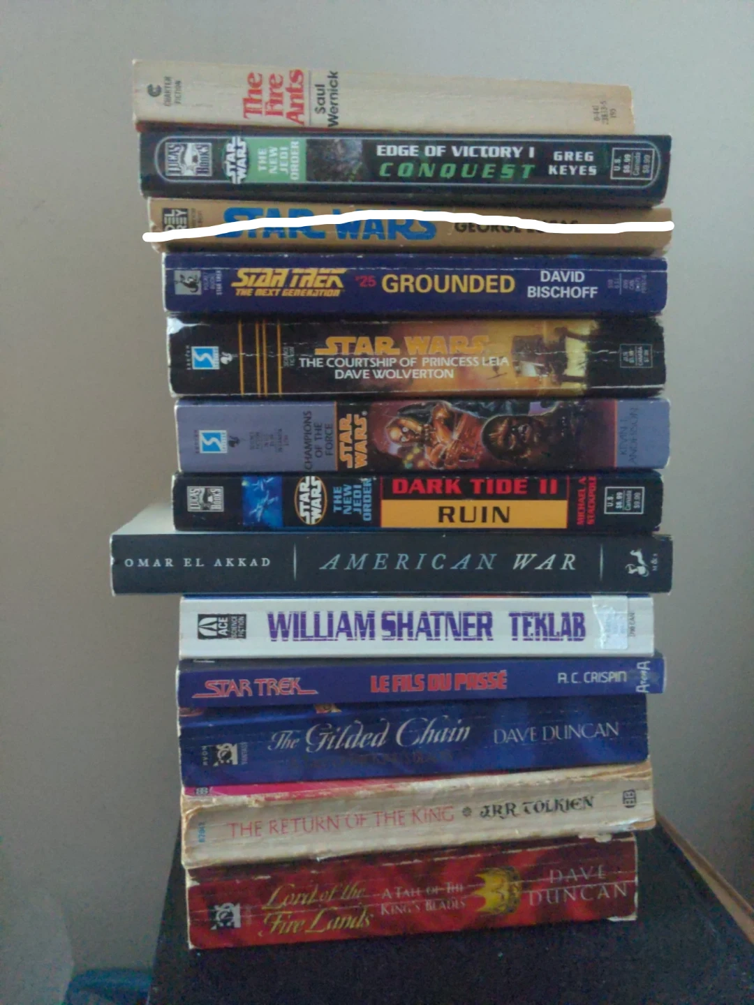Stack of Science Fiction and Fantasy Books