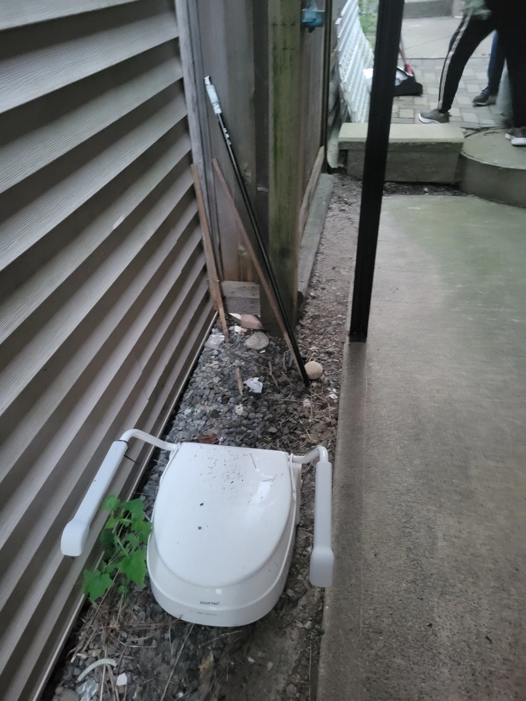Aquatec raised  Toilet  seat with armrests