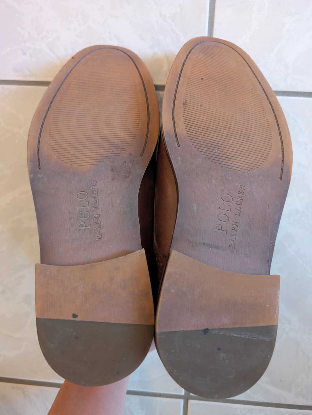 Polo Ralph Lauren Brown Leather Oxford Dress Shoes - photo 2