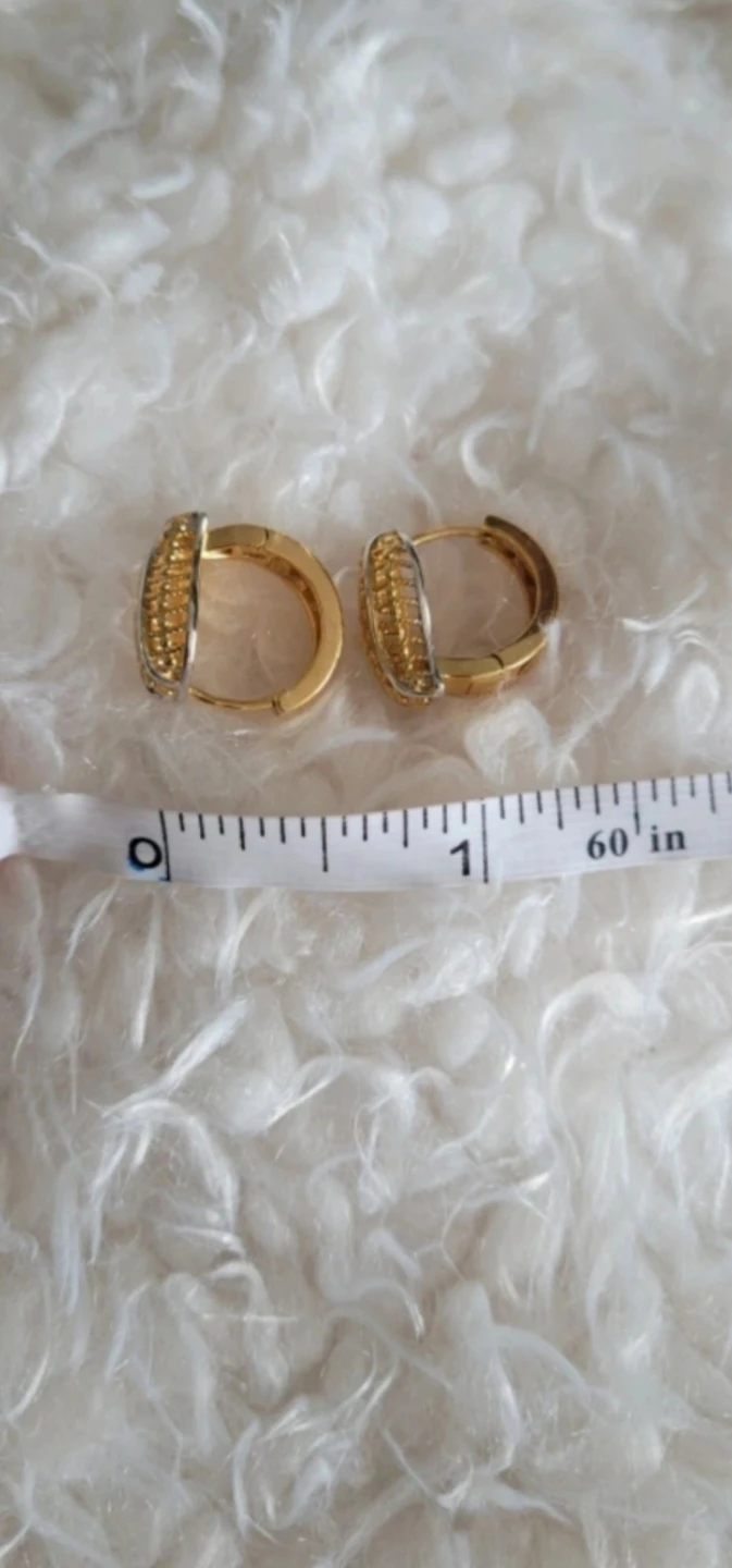 Gold-filled filgree hoop earrings - photo 4