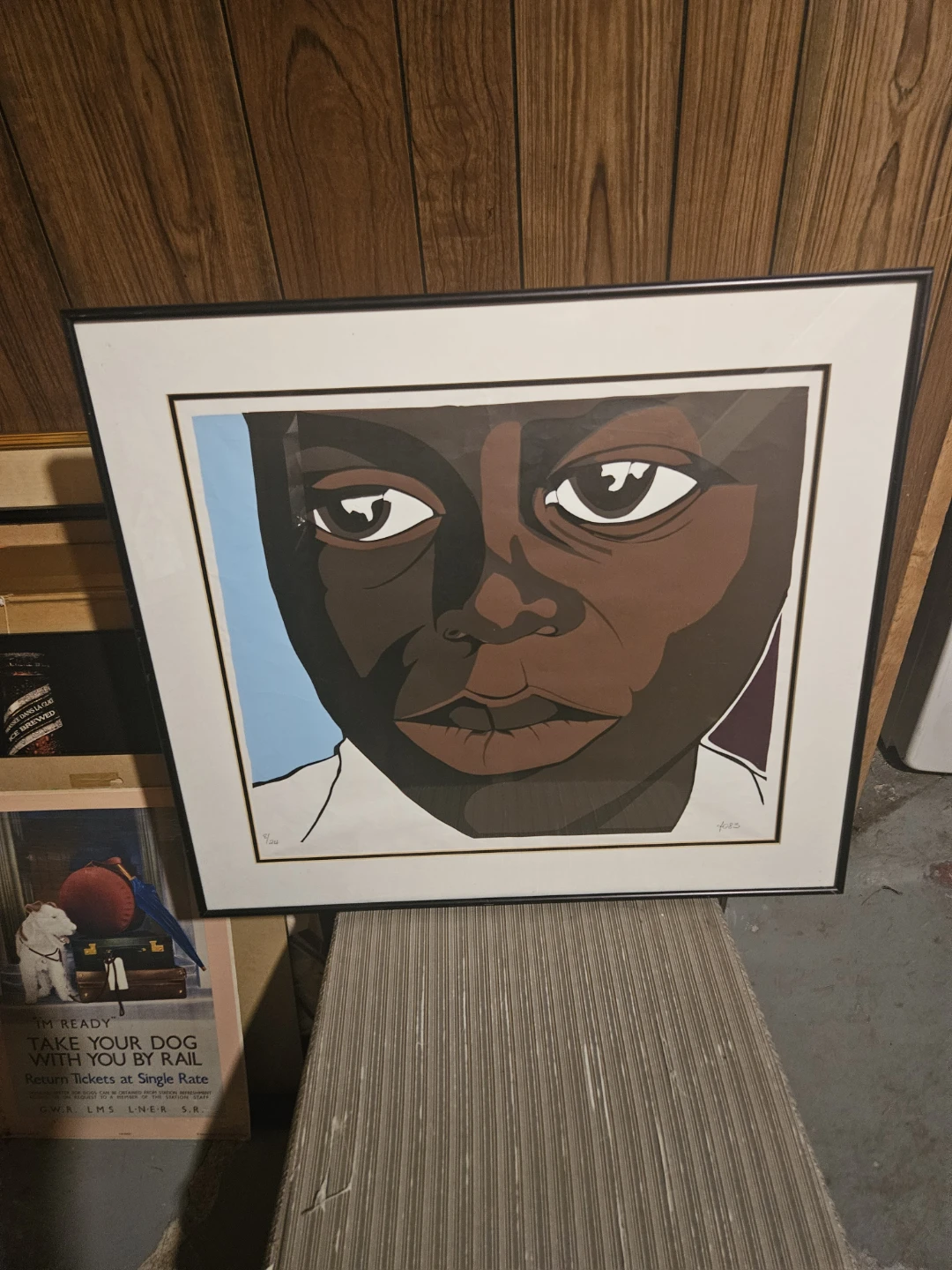 Framed Art Print of a Child's Face - photo 3