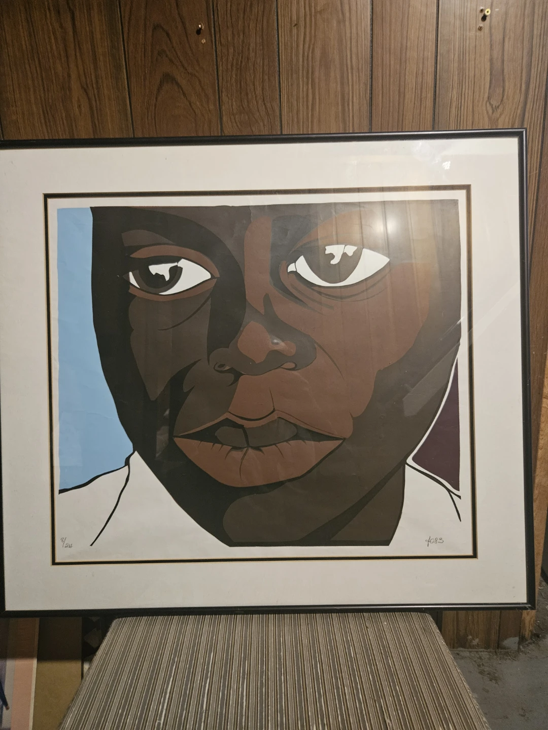 Framed Art Print of a Child's Face - photo 4