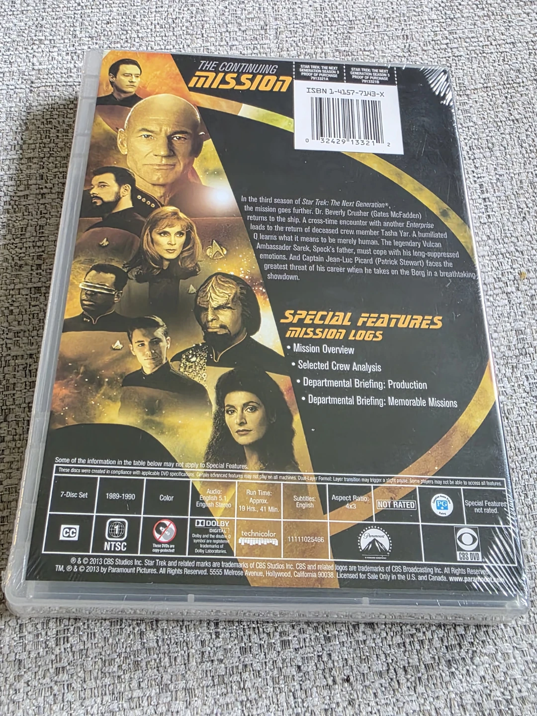 Star Trek: The Next Generation - Season 3 DVD Box Set - photo 2