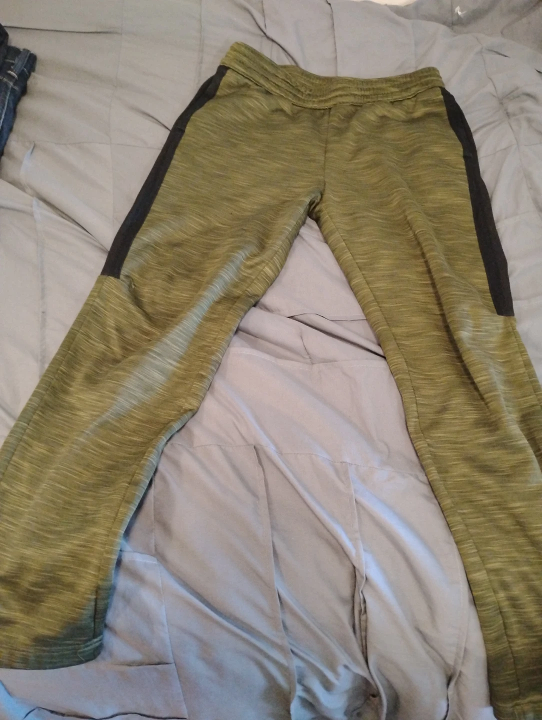 Green & Black Athletic Joggers