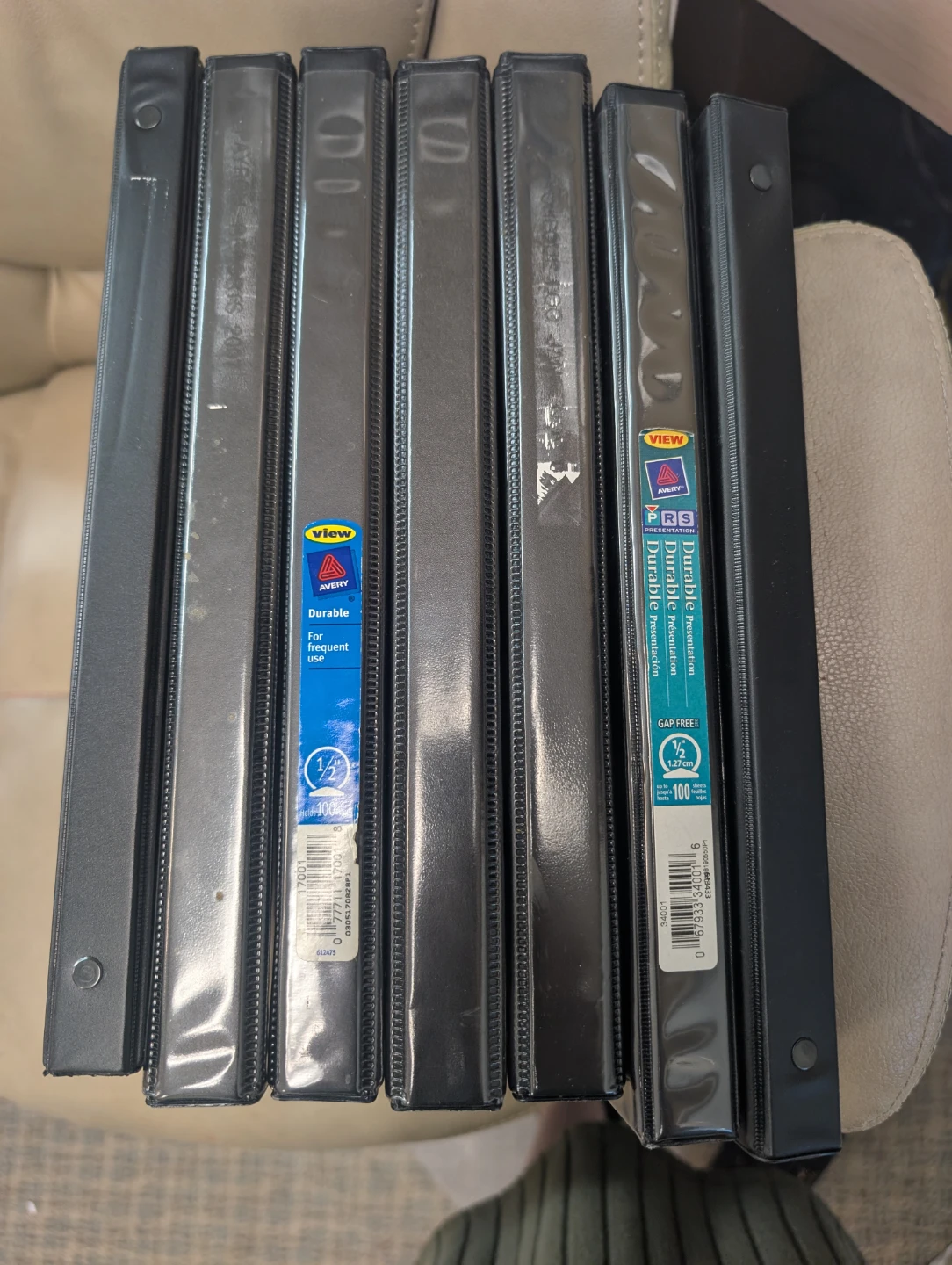 1/2-inch Black Binders