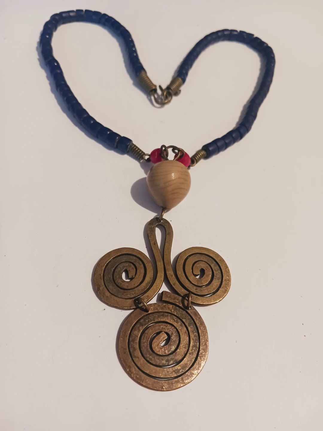 African Ethnic Tribal Beaded Necklace - photo 2