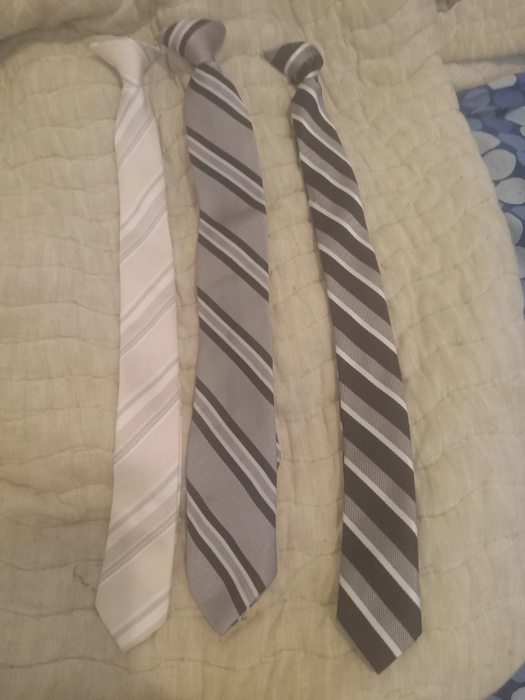 Set of 3 Striped Clip-On Ties. $5 each