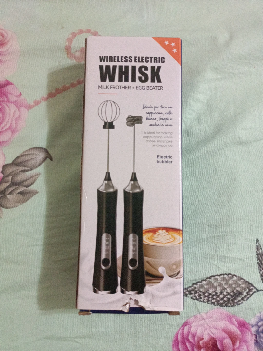 Wireless Electric Whisk Milk Frother + Egg Beater⚽