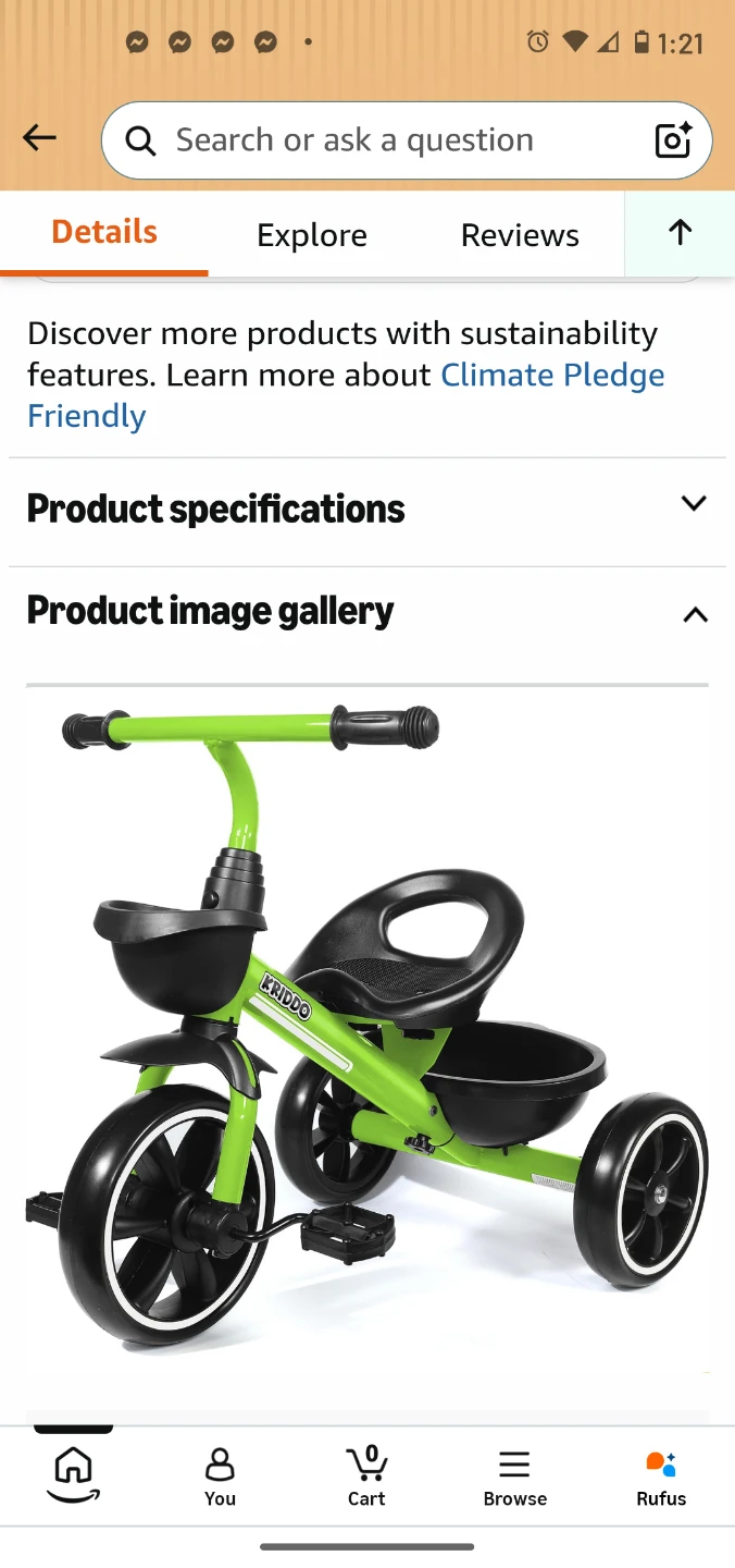 KIDDO Tricycle for Kids - photo 2