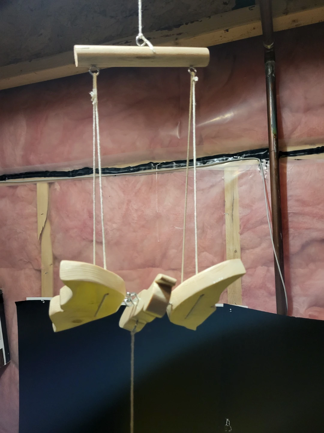 Wooden Butterfly Mobile