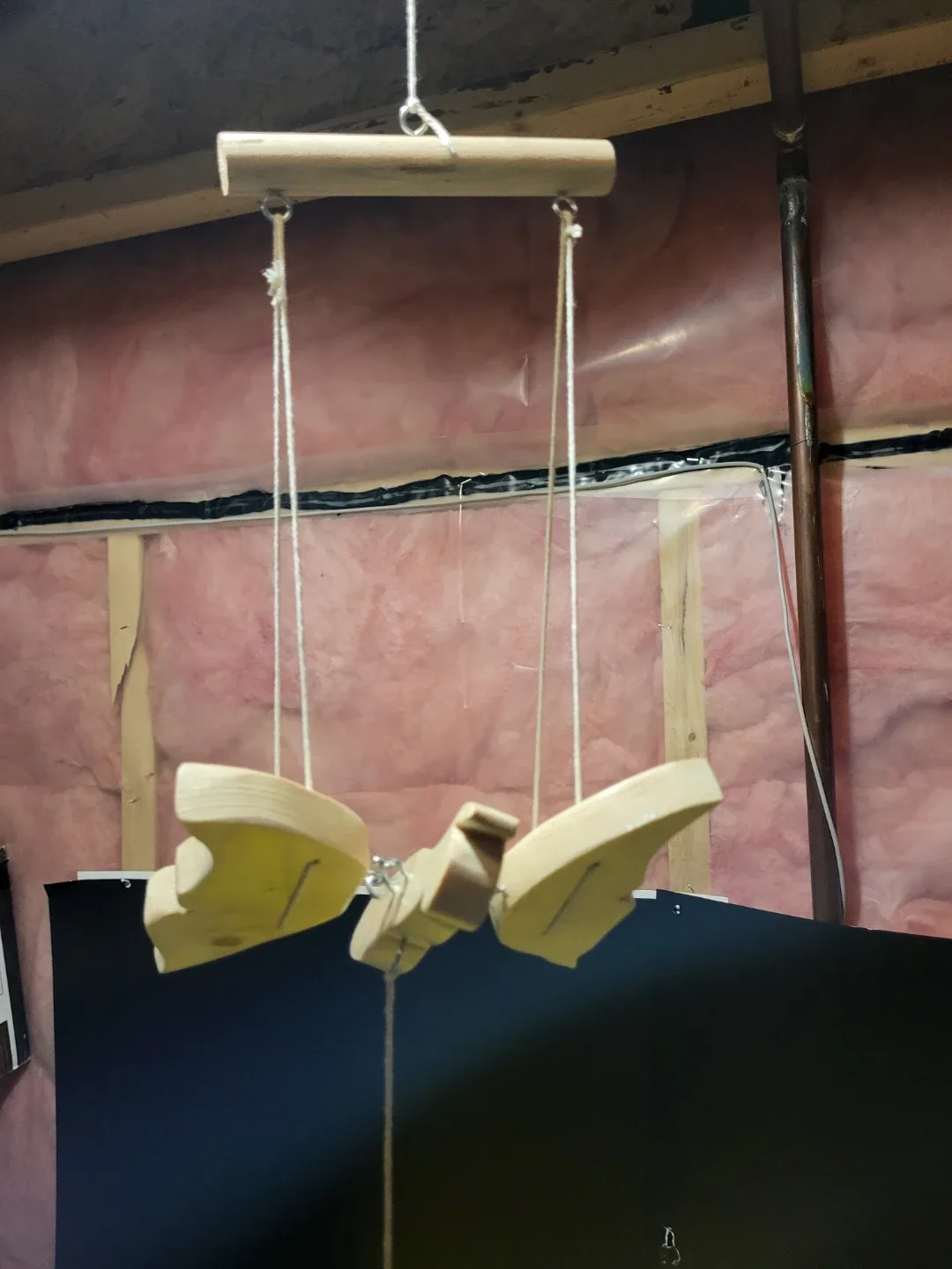 Wooden Butterfly Mobile