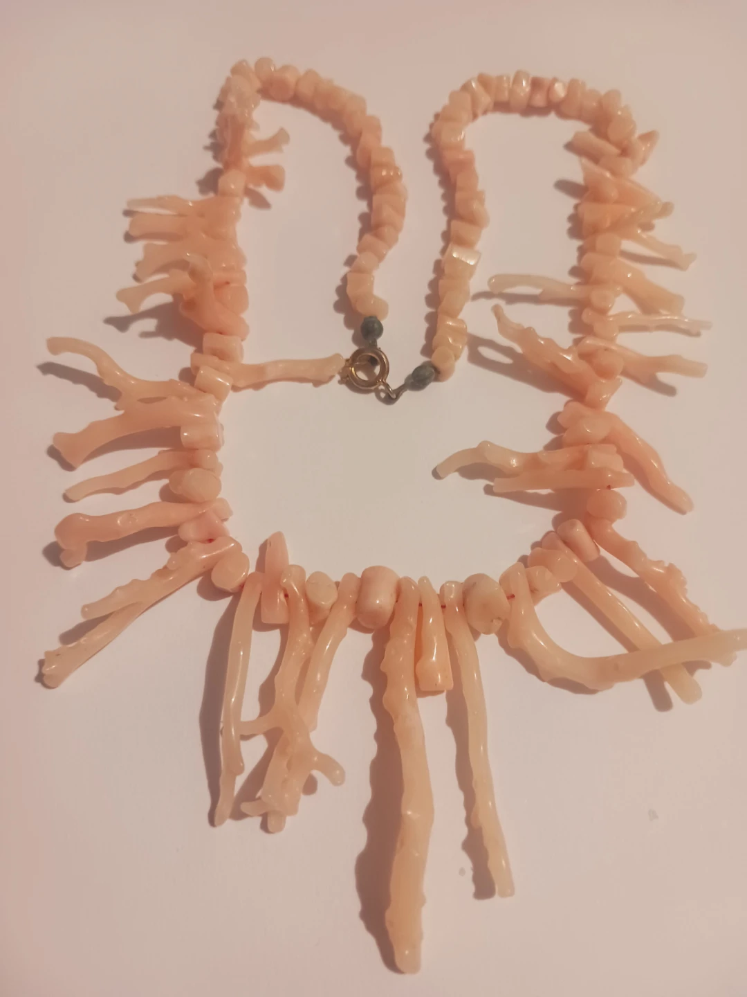 Beautiful Vintage Pink Branch Coral Necklace - photo 3