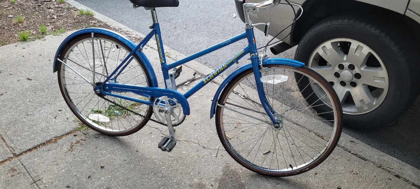 Blue Schwinn Collegiate Women's Cruiser Bicycle